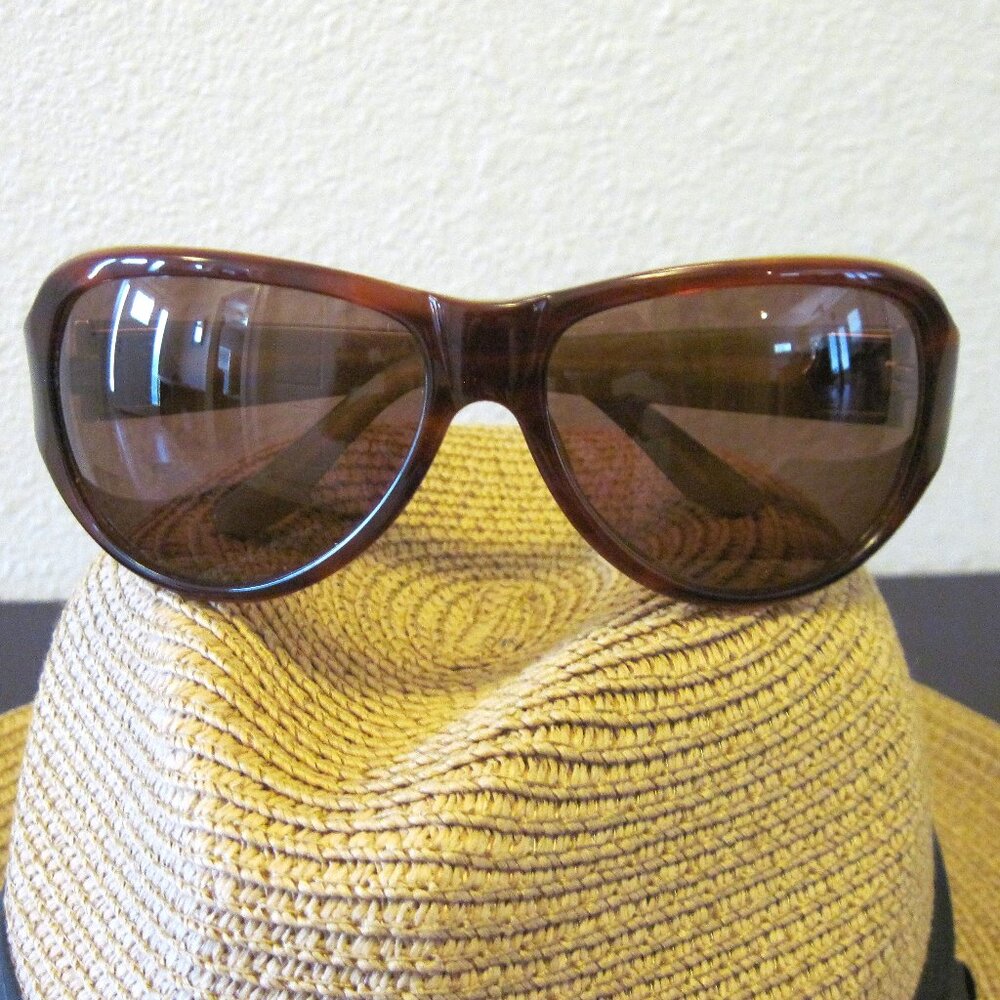 Kieselstein-Cord AH-SO II Sunglasses in Brown/Almond Brown